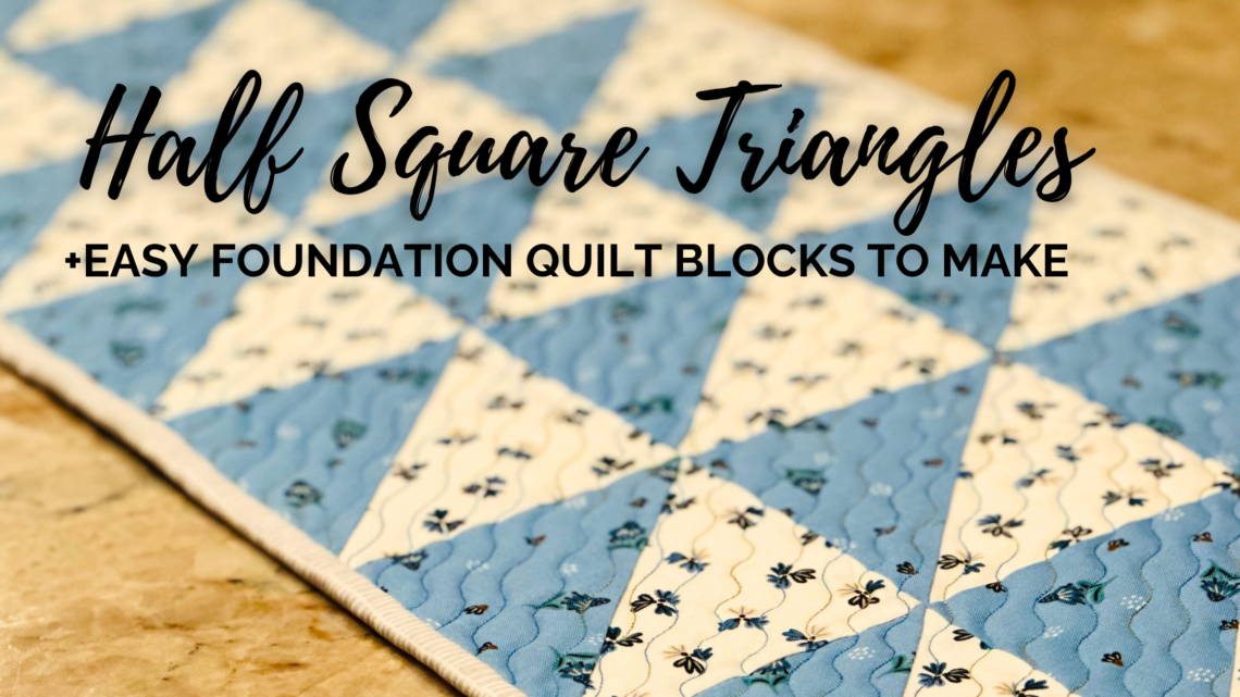 Half Square Triangle Table Runner