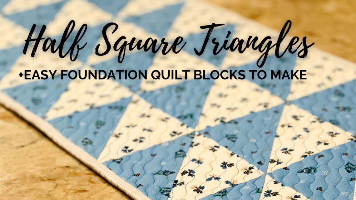 Half Square Triangle Table Runner