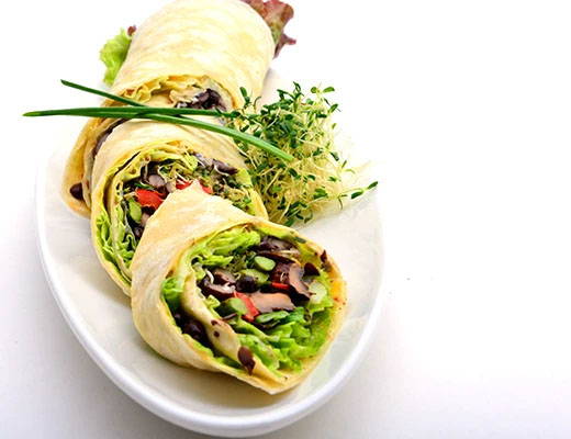 Grilled Vegetable Wraps 