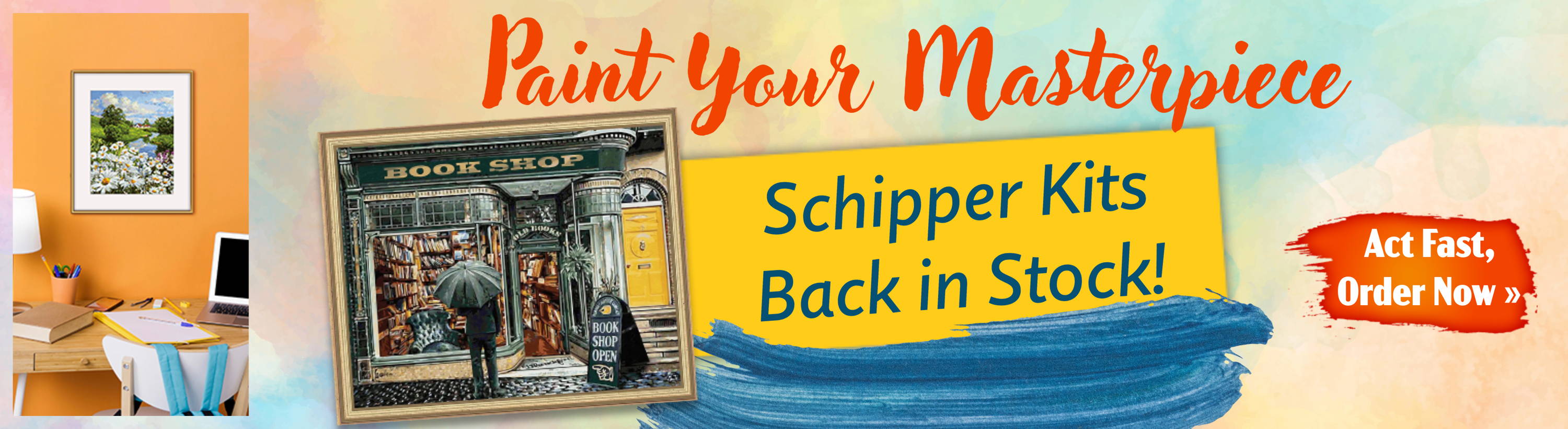 Paint your Masterpiece! Schipper Paint by Number Kits are Back in Stock! Image: Schipper Paint by Number Kits.