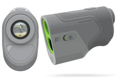 The Precision Pro R1 Smart golf laser rangefinder with MySlope
