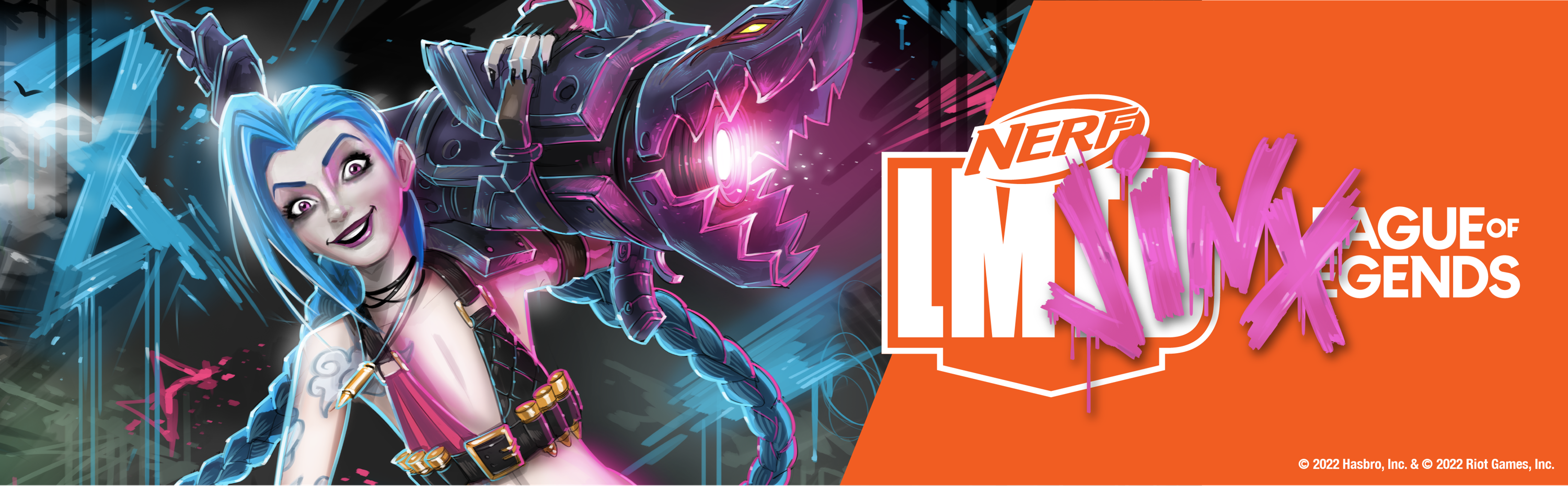 Nerf LMTD League of Legends Jinx Fishbones Blaster - Presale – Hasbro Pulse