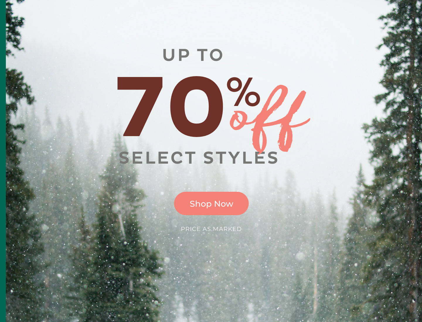Up to 70% Off Select Styles