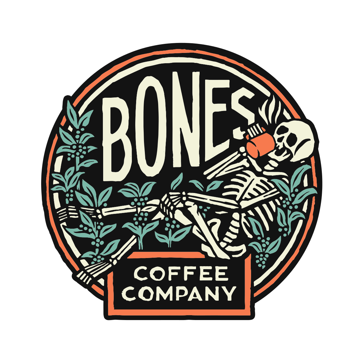 The Bones Coffee Company logo.