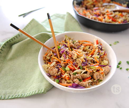 Teriyaki Egg Roll in a Bowl Recipe