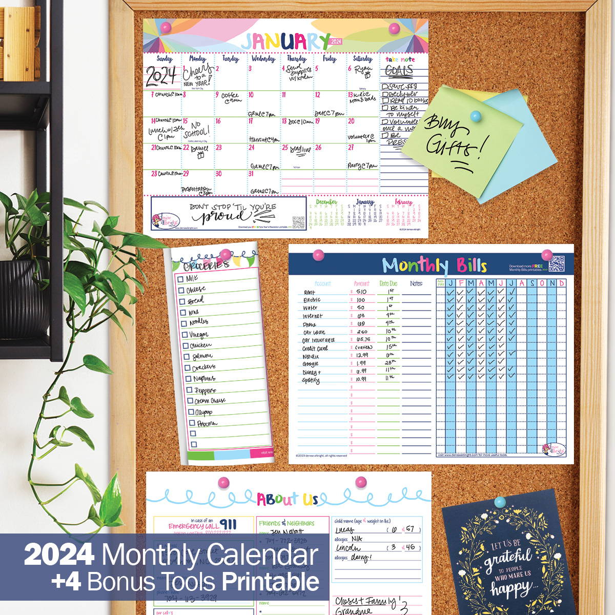 FREE 2024 Calendar Digital Download