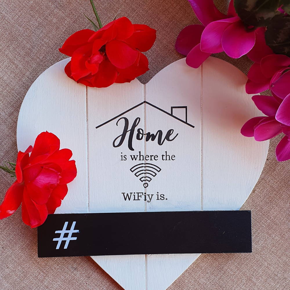 Engraved Wifiy Home Sign