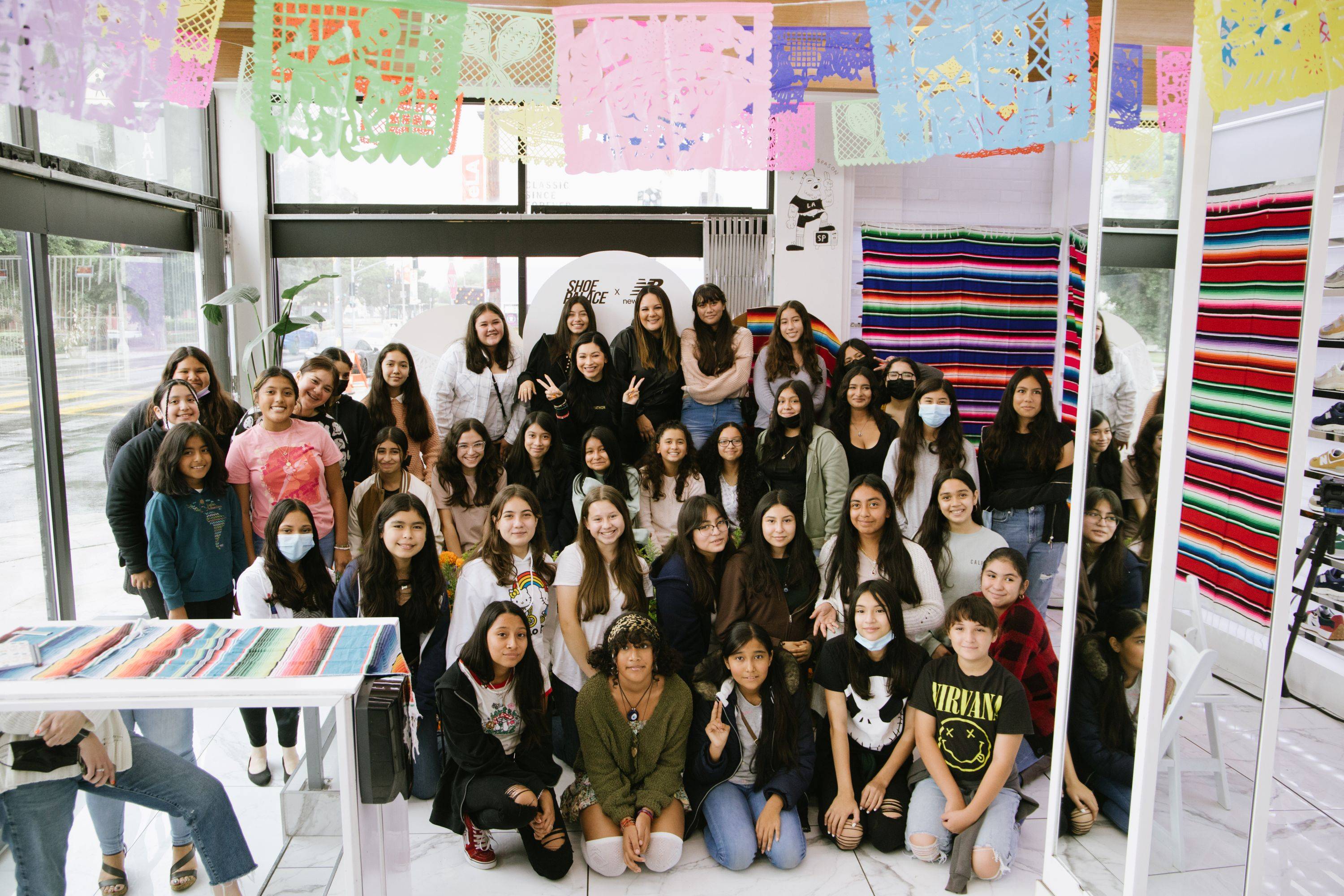 hispanic heritage month x new balance girls take a photo