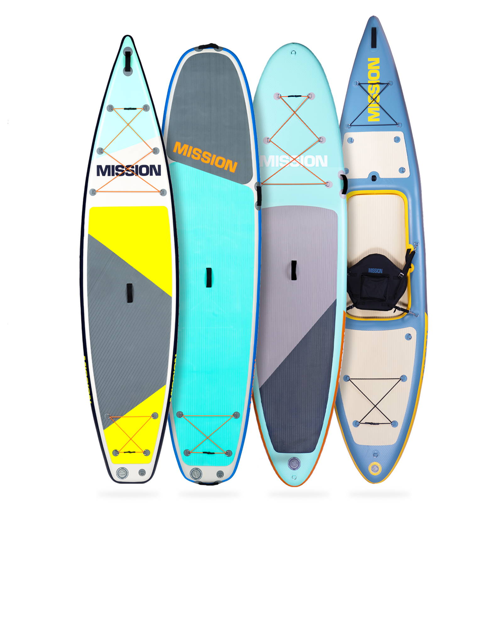 MISSIONS line of inflatable stand up paddle boards.