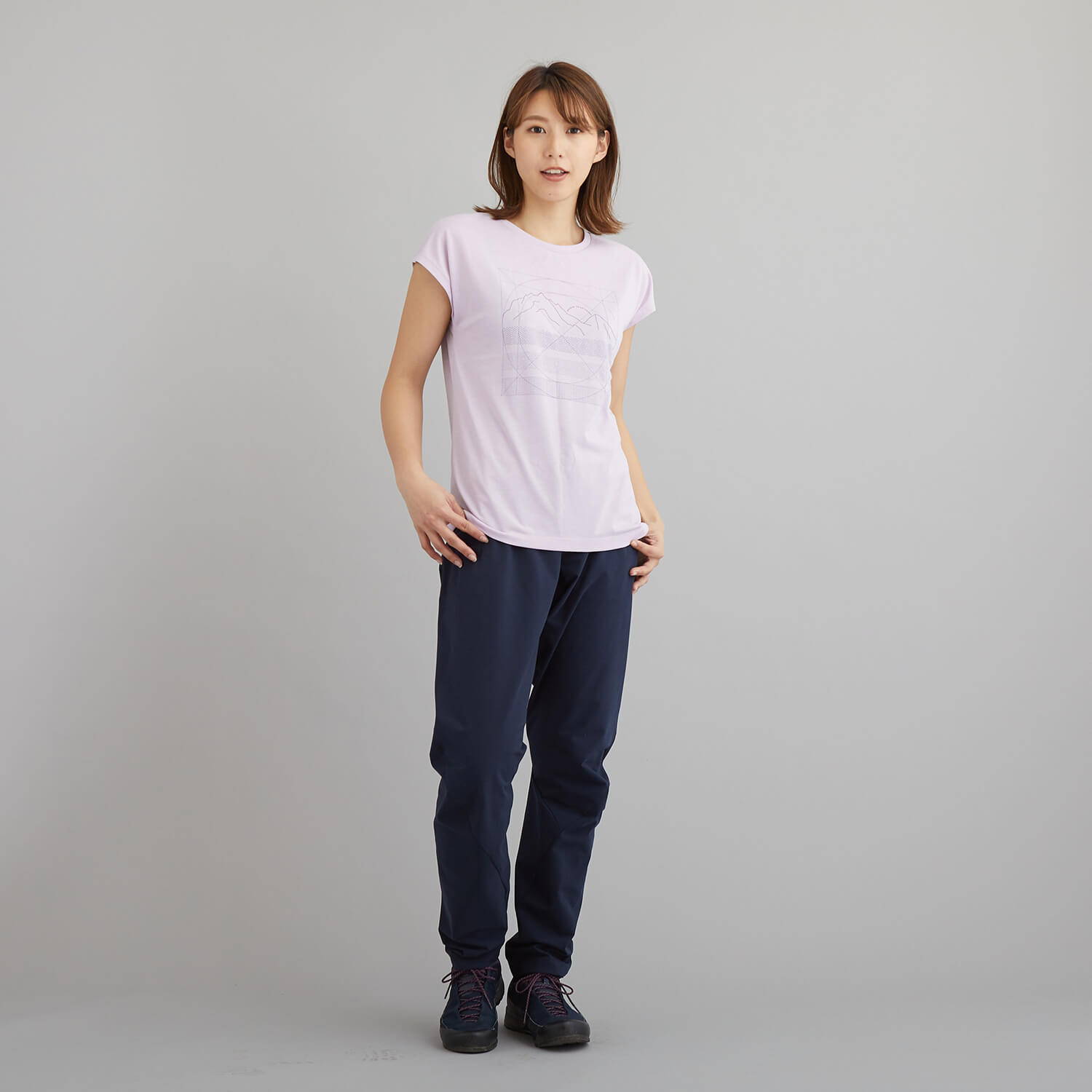 HOUDINI（フーディニ）/ビッグアップメッセージT/ラベンダー/WOMENS