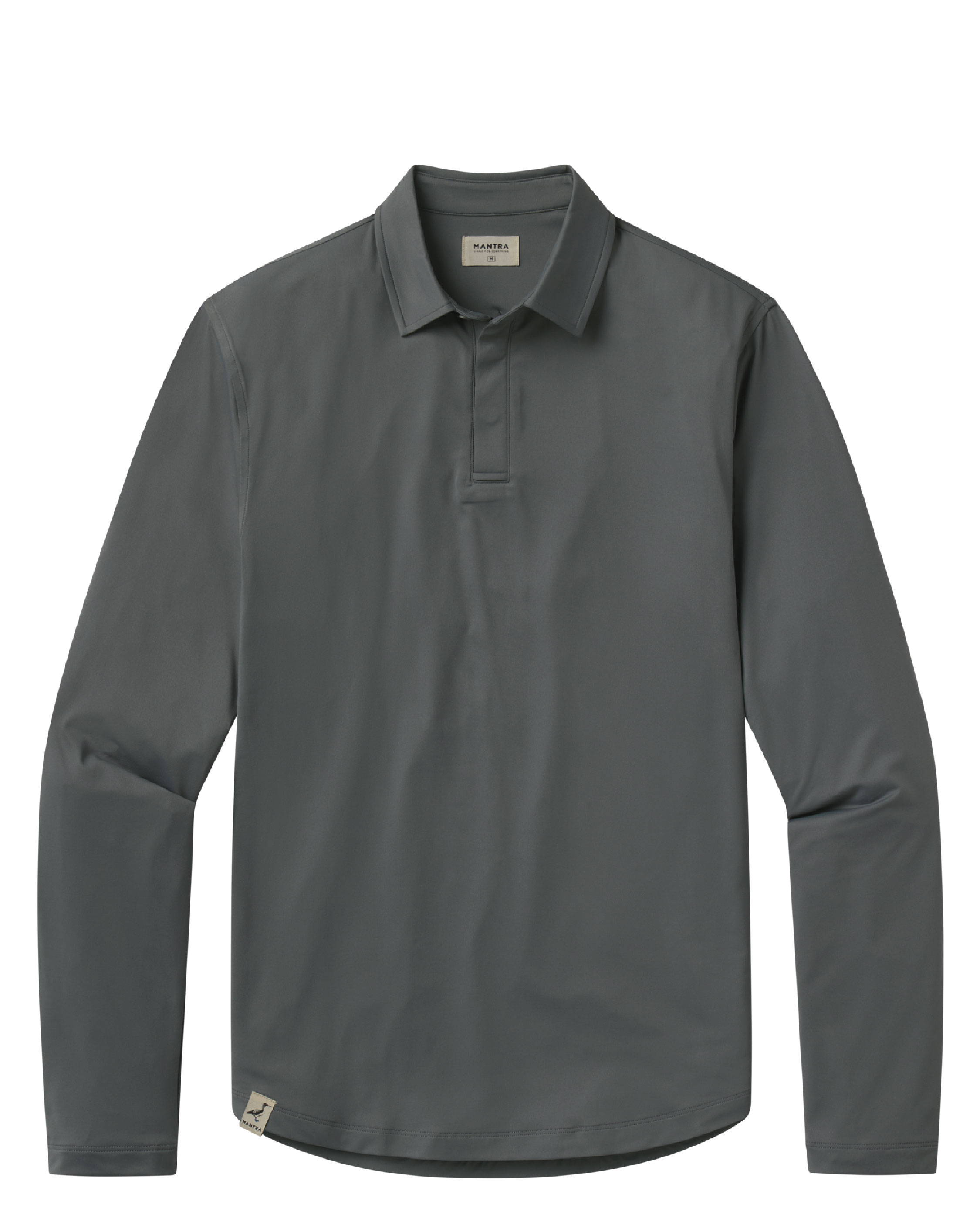 CATALYST POLO L/S - POINT COLLAR - VOLCANIC ASH color selector