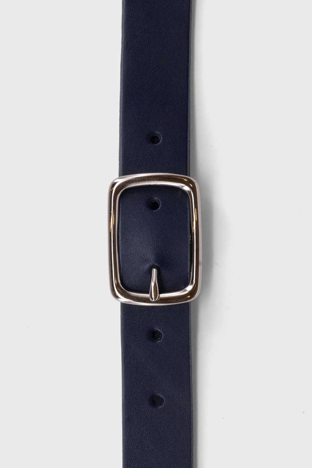 Leather Belt Marine Blue Full Grain Vegetable Tanned Leather