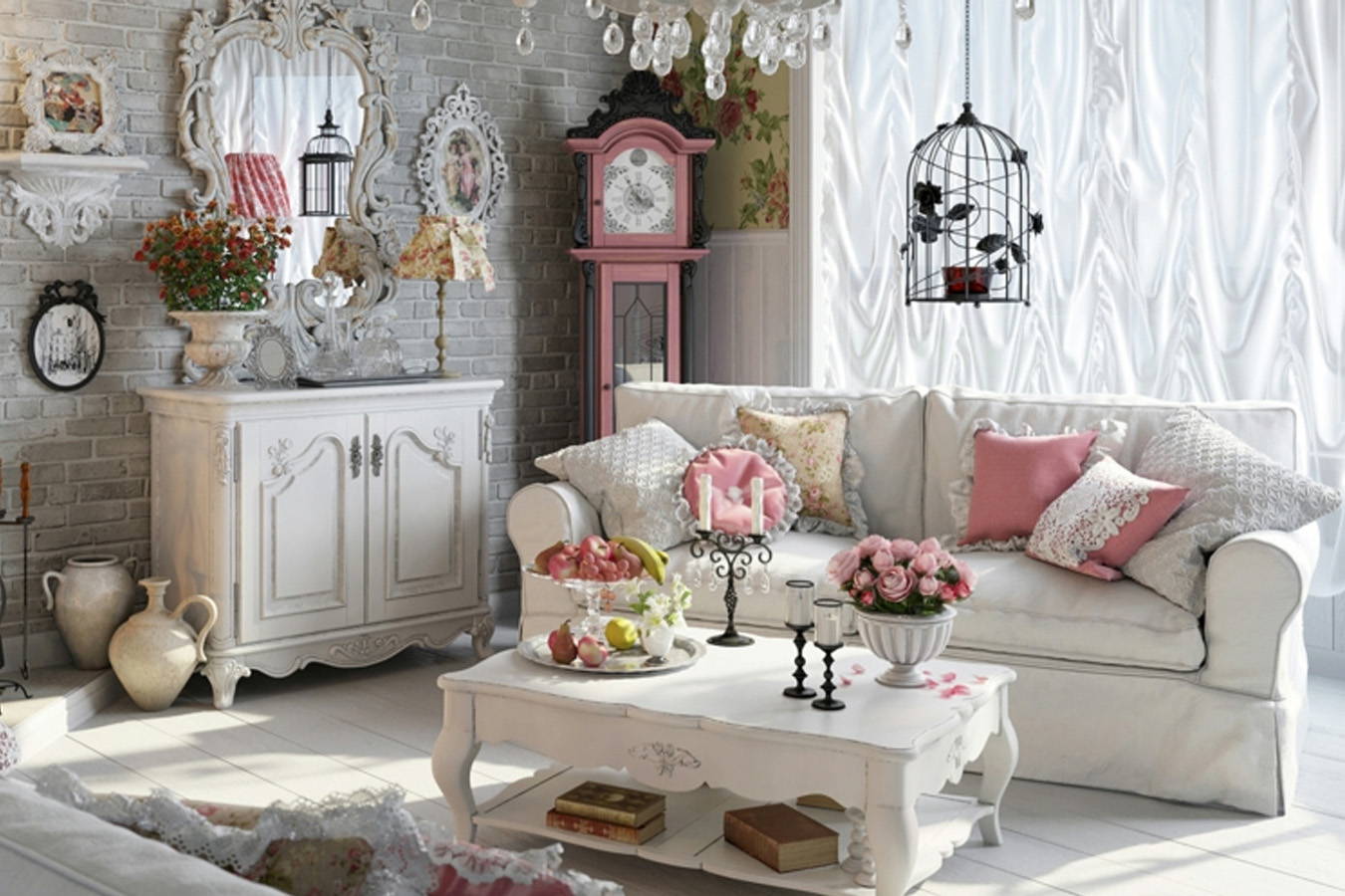 Obývací pokoj s francouzským stylem