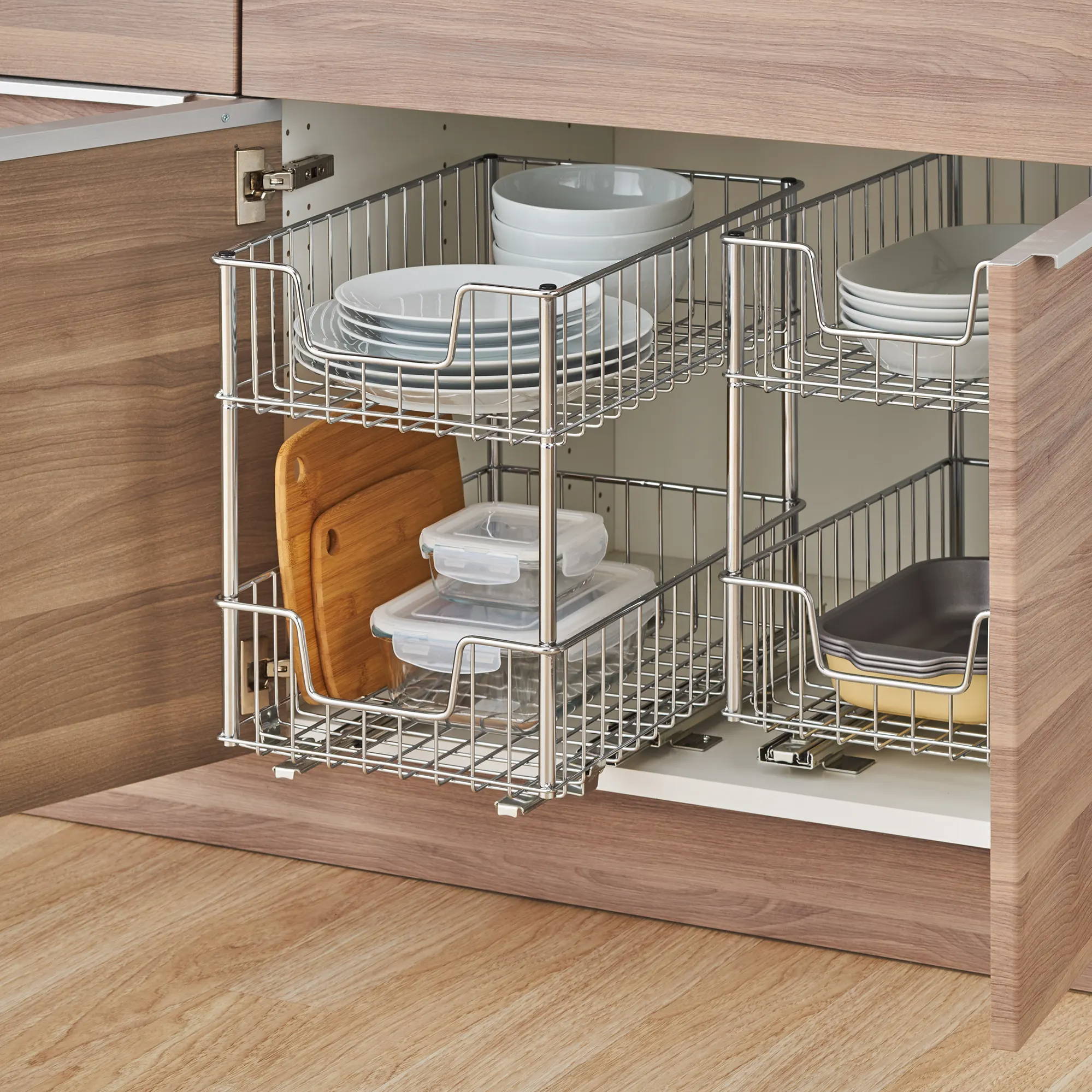 2 tier wire drawer kitchen organizer