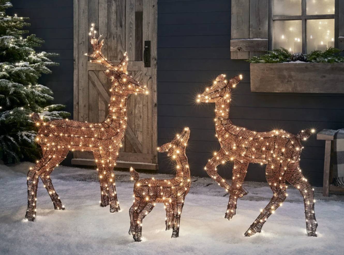Reindeer Yard Decorations | Lights4fun.com