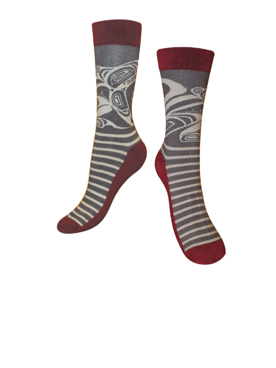 Wolf Art Socks by Trevor Angus