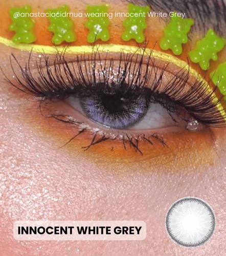 Opaque lens - Innocent white grey Contacts