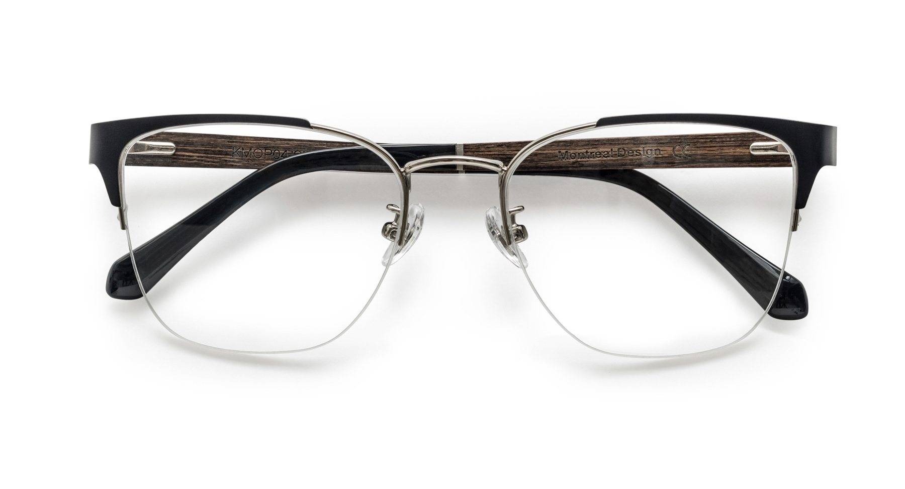 montures de lunettes en acier inoxydable semi-sans monture
