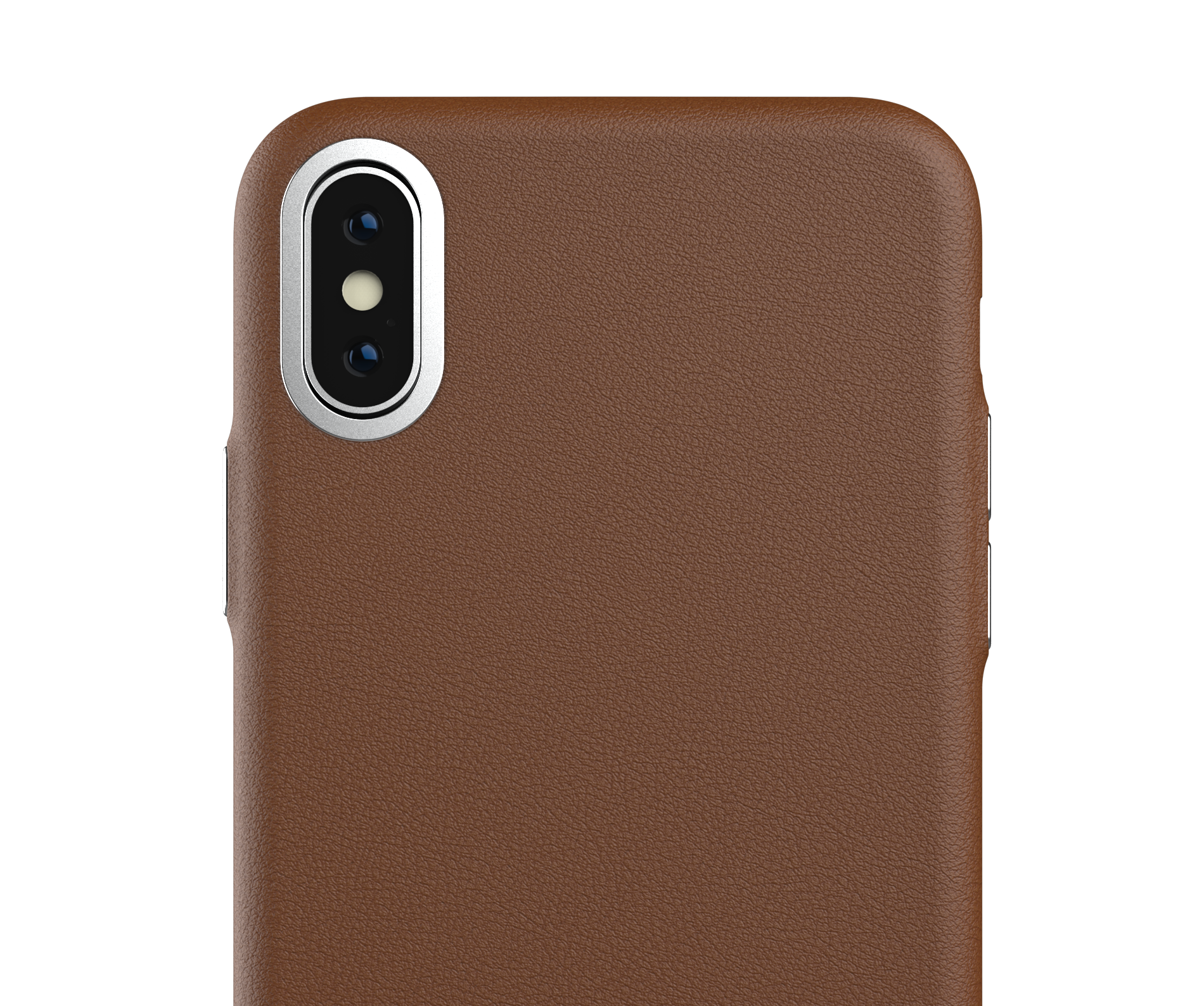 Brown Leather iPhone Case