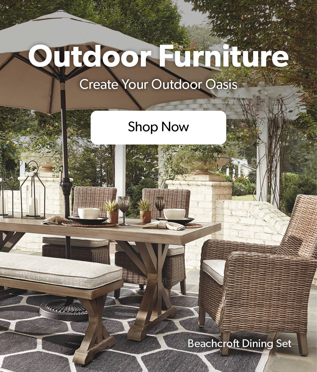 Create your outdoor oasis with outdoor furniture from Dufresne