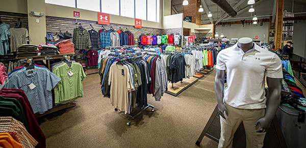 image of SMKWs upstairs apparel section