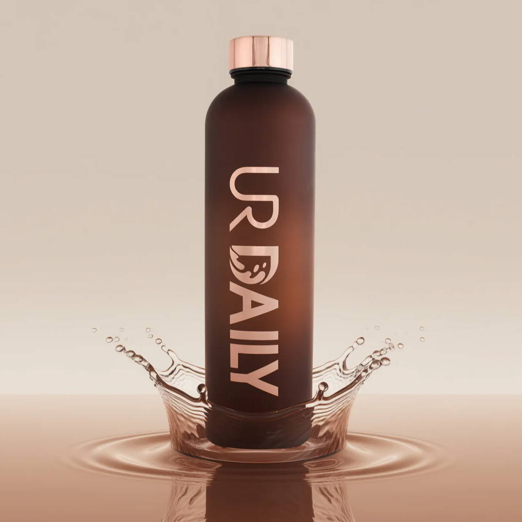 Urban Retreat Daily Water Bottle with 1 litre capacity supporting structured hydration intake.