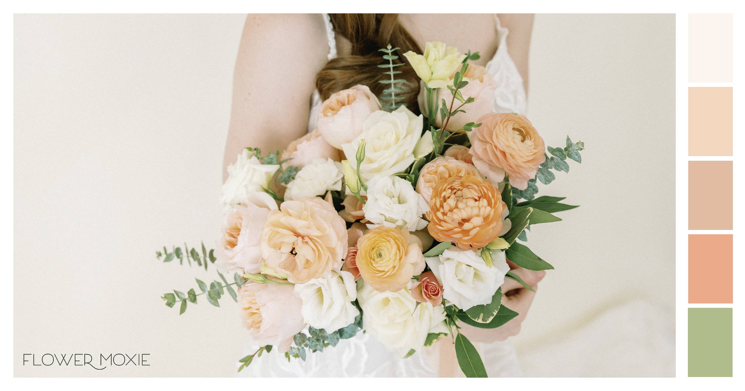 cream peach diy bridal bouquet ideas