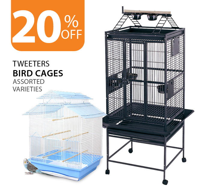 20% off Tweeters Bird Cages