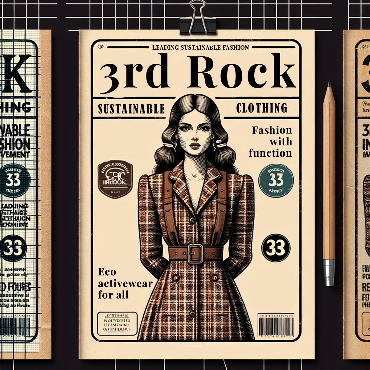 We spun up what a vintage 3RD ROCK magazine could look like. Focussing on our sustainability of course. 