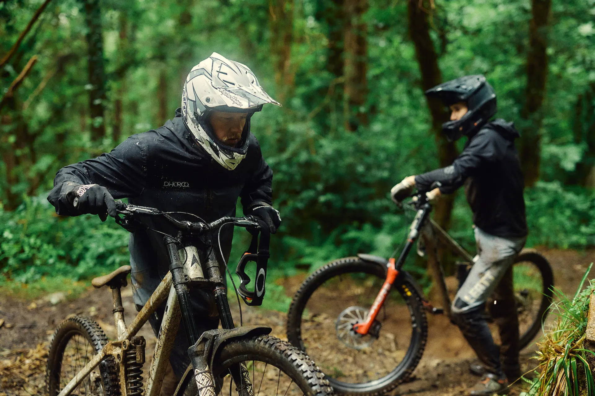 Kyle Strait and Callum Morris on the Vitus VT-01 downhill prototype