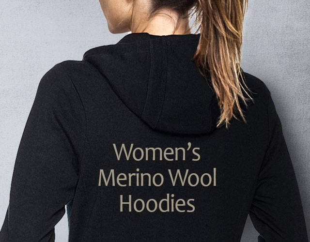 Womens Merino Wool Sweatshirt Midweight Moisture Wicking Base Layer Hoodie Woolx Callie