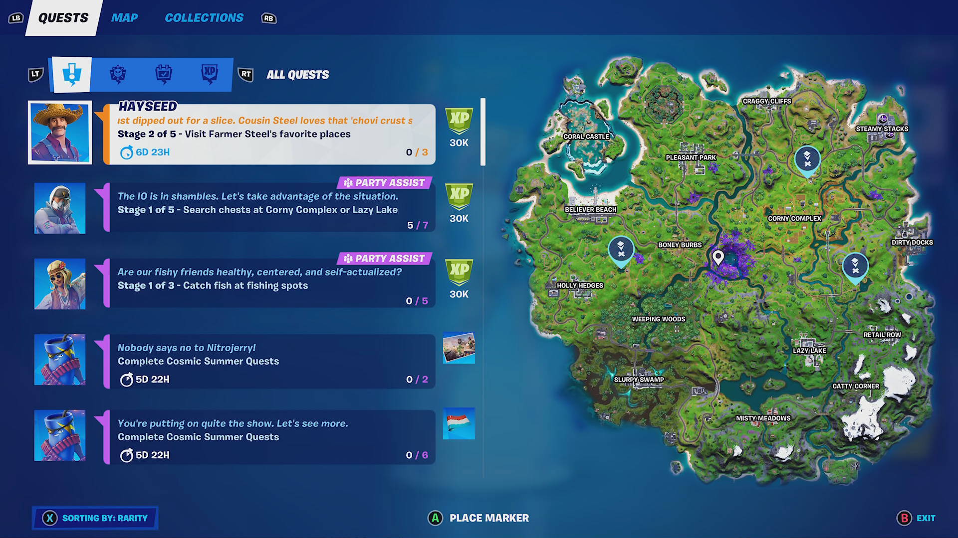Fortnite Week 4 Quests Season 7 All Epic And Legendary Quests And How To Complete Them