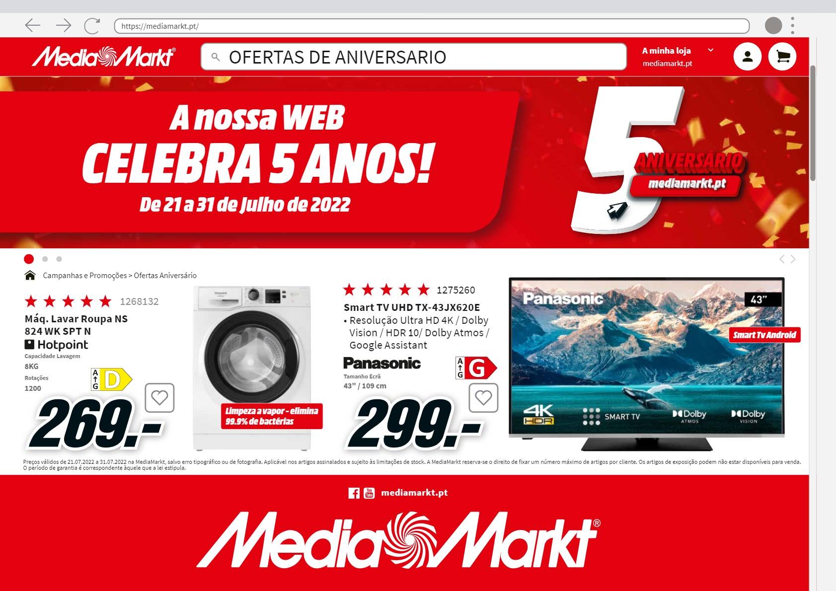 Folheto Media Markt Grande abertura Matosinhos - 10 de Novembro a 13 de  Novembro
