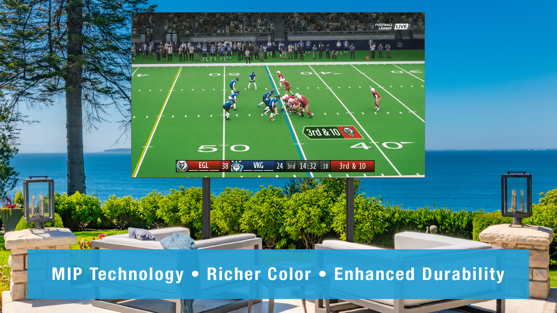 Advanced MIP Technology for richer color and enhanced durability