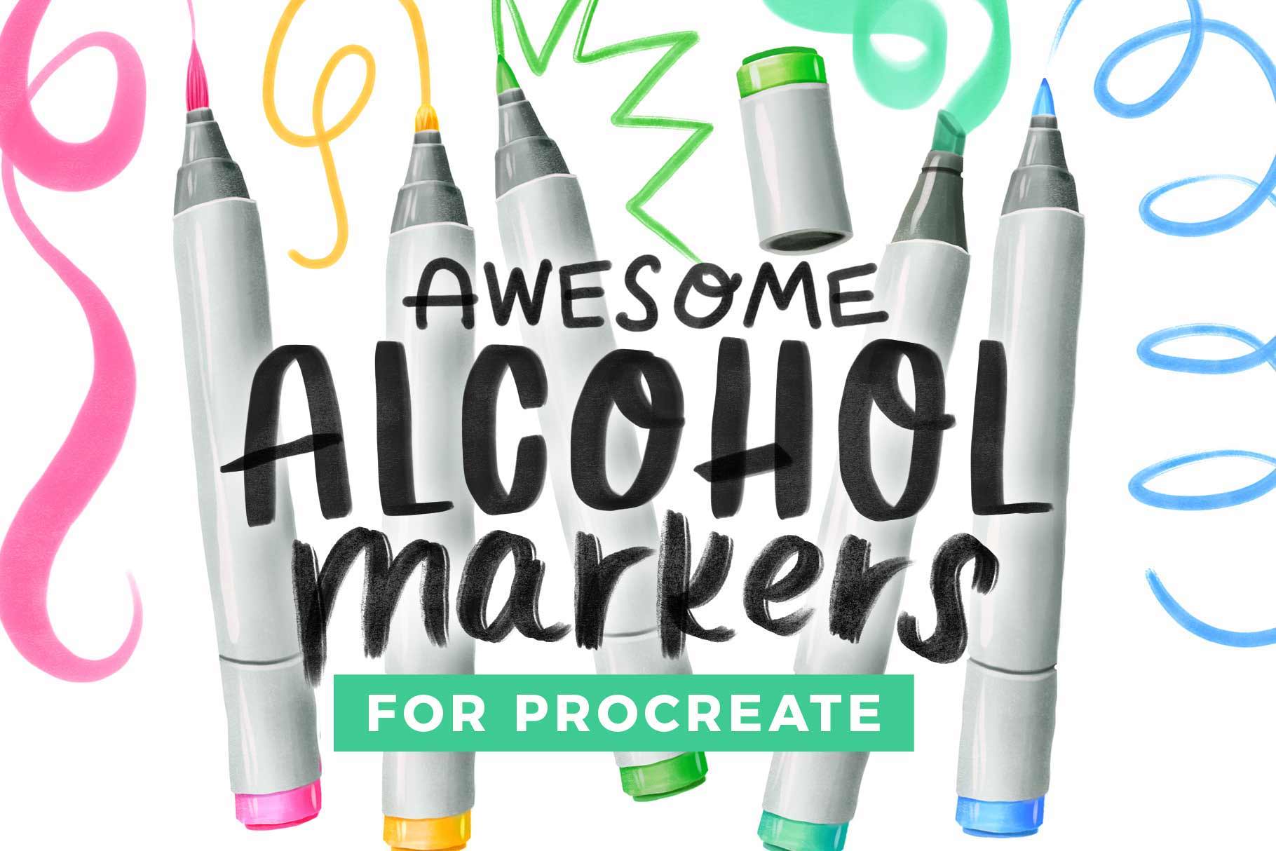 Awesome Alcohol Markers for Procreate by Bardot Brush