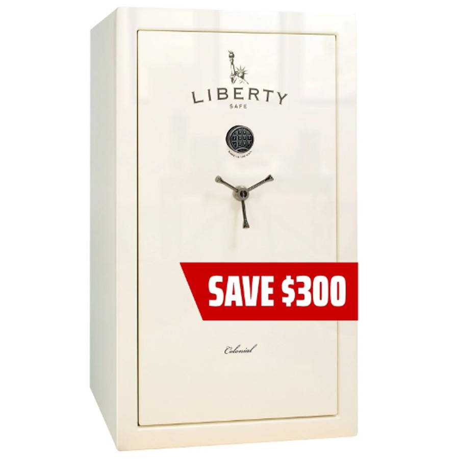 Liberty-Safe-Colonial-30-in-White-Gloss-Black-Chrome-Promo