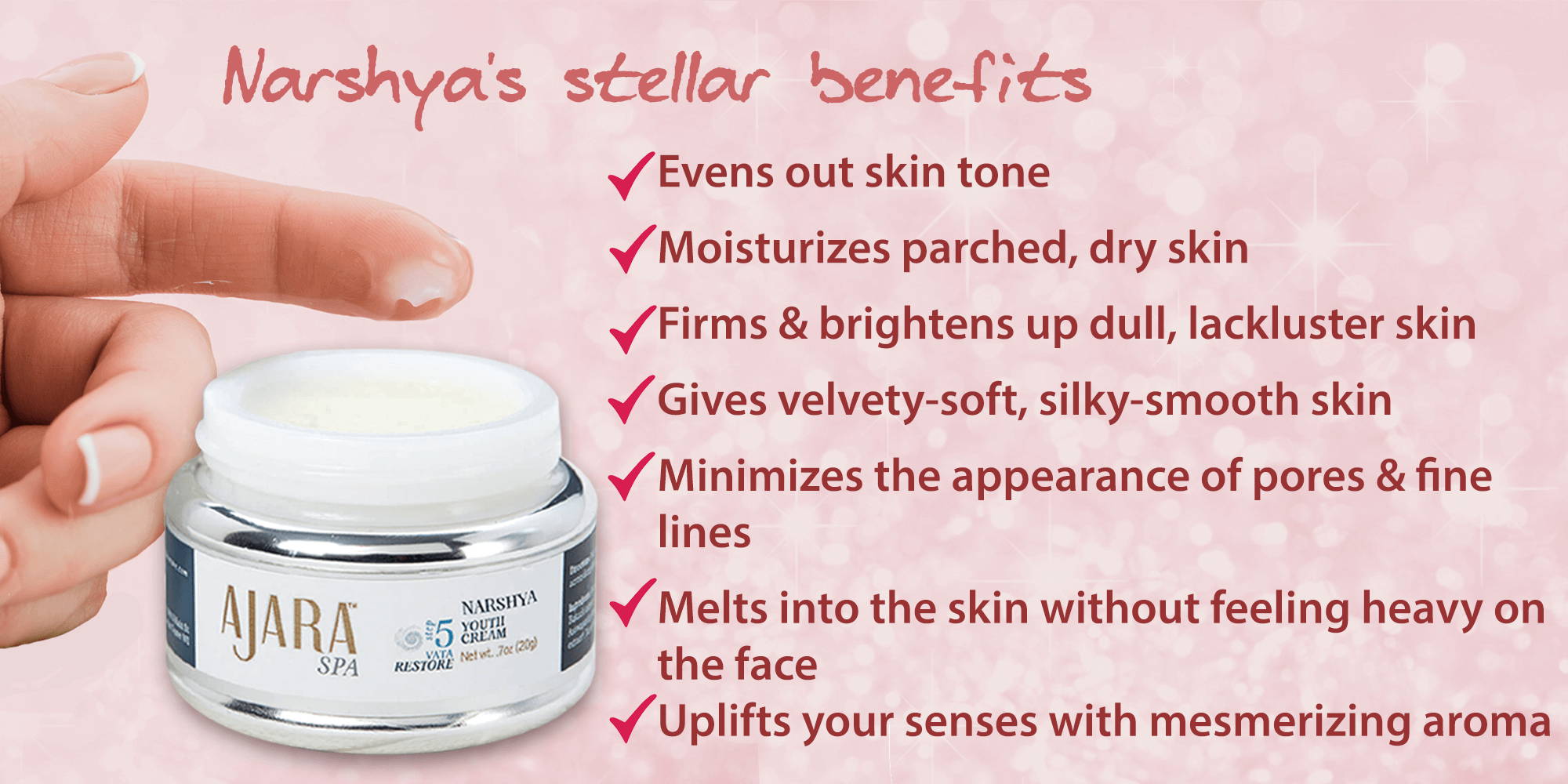Minimiza la apariencia de líneas finas y poros con Narshya Youth Cream