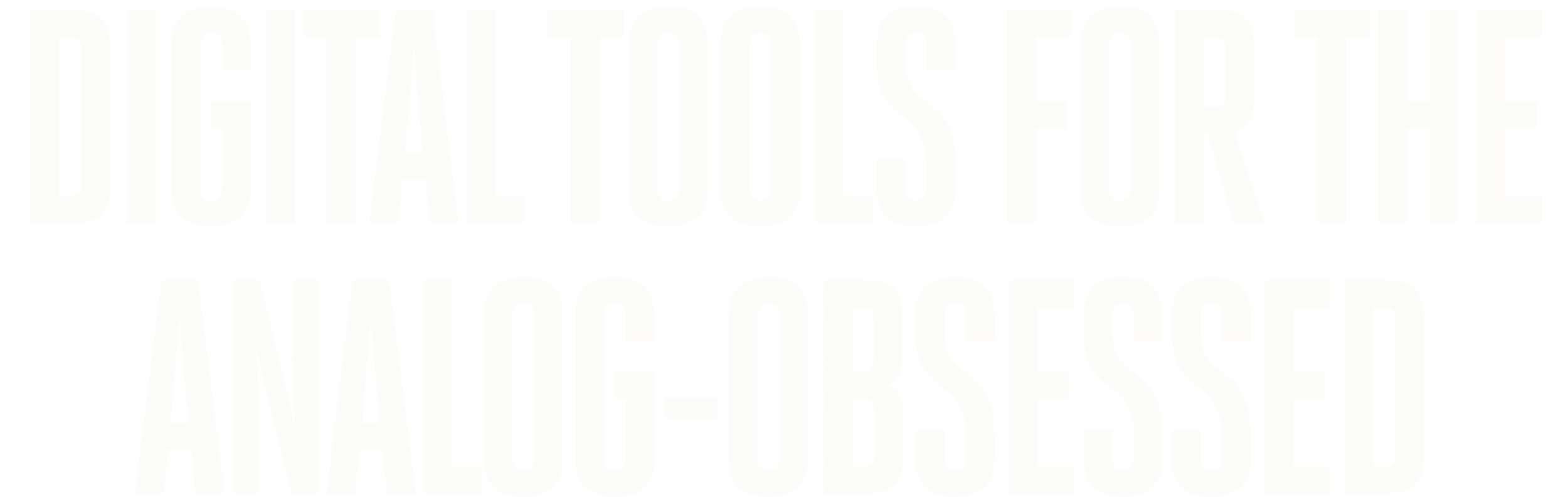 Digital Tools for the Analog-Obsessed