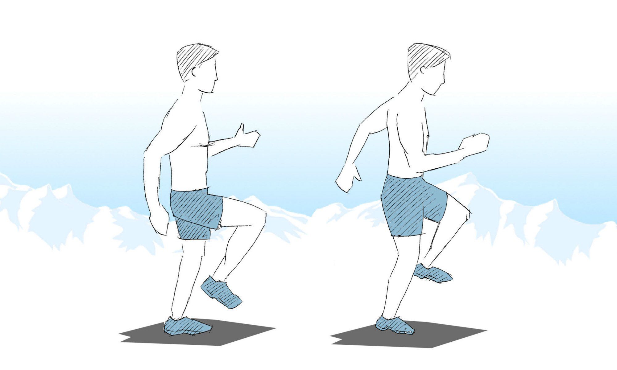 ski walking warm up