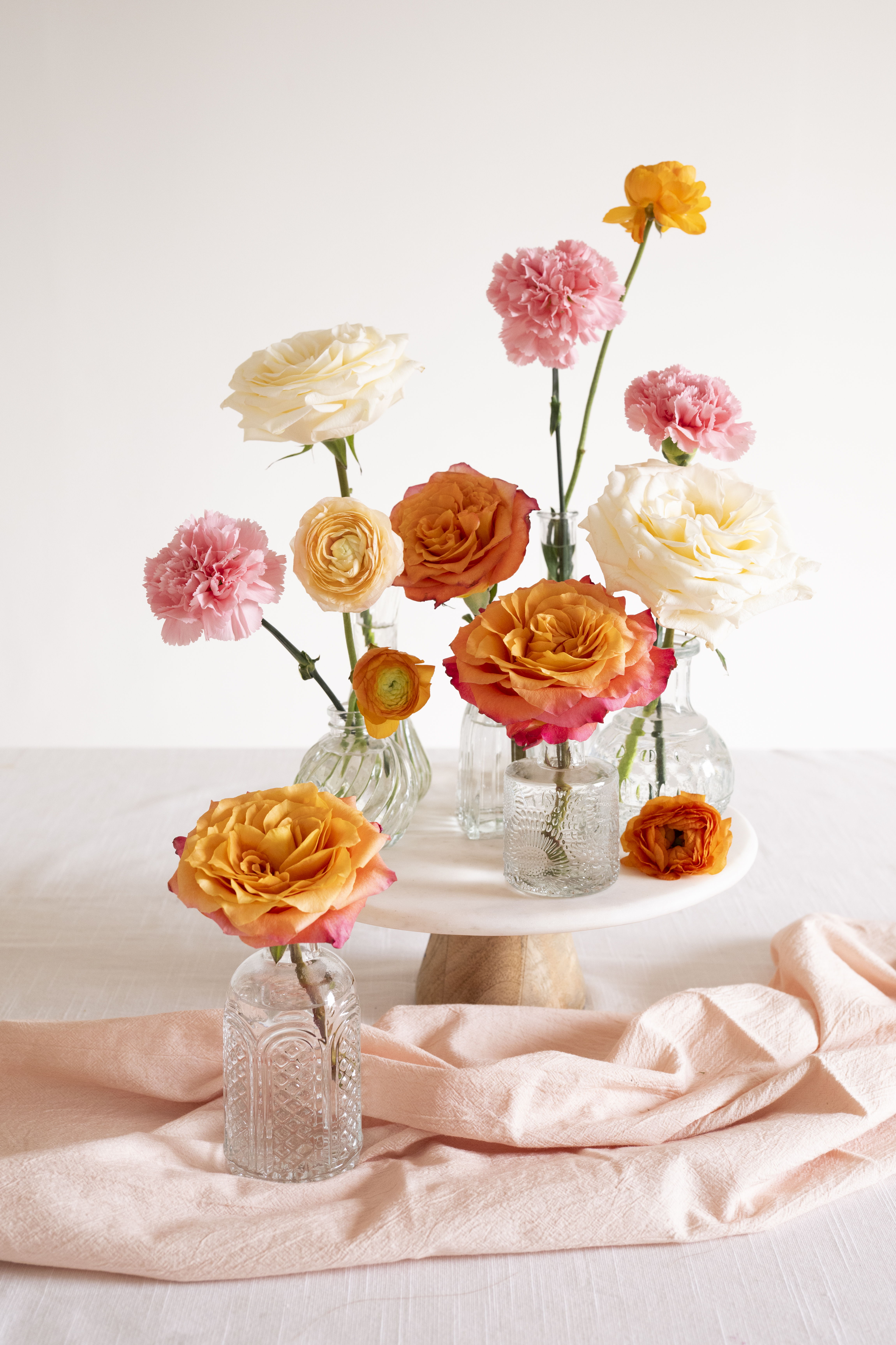 golden hour bud vases
