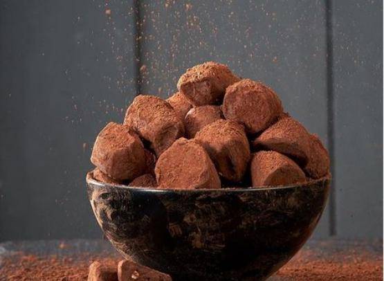 chocolate truffles in a bowl - myPanier