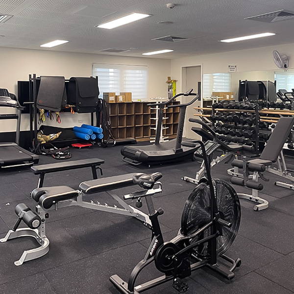 High School Gym Fit Out Bench AirBike