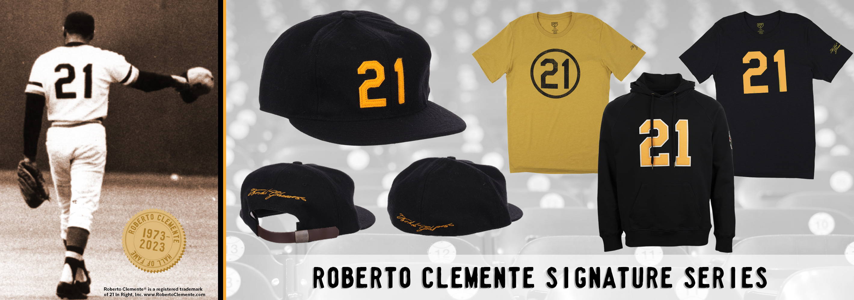 Roberto Clemente Signature Series [Vintage Baseball] [50th Anniversary] [Hall of Fame] [Pittsburgh Pirates] [Santurce Cangrejeros] [Montreal Royals]