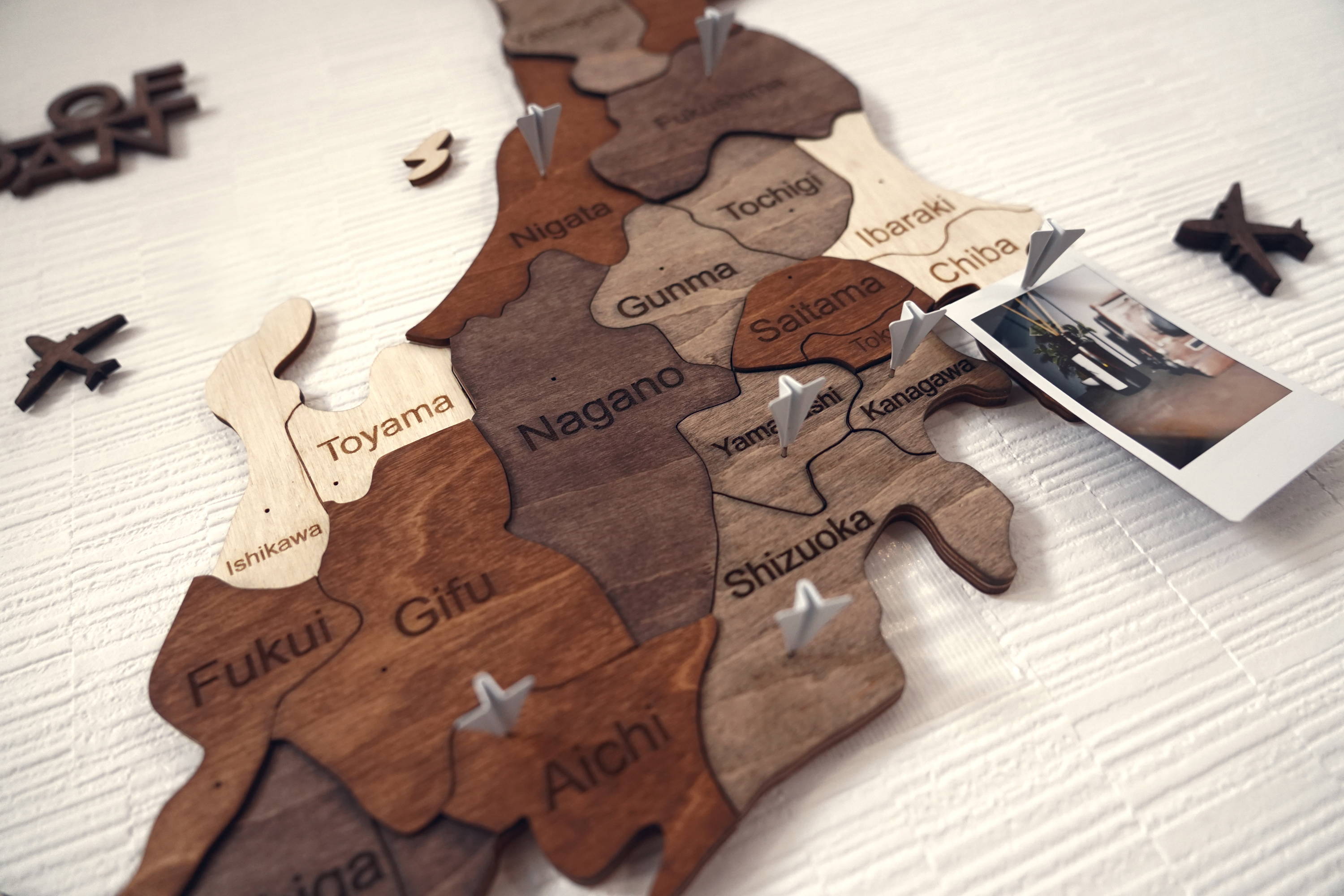 3D Wood Japan Map インテリア用壁掛け木製日本地図【翌営業日 3D Wood Japan Map インテリア用壁掛け木製日本地図【翌営業日