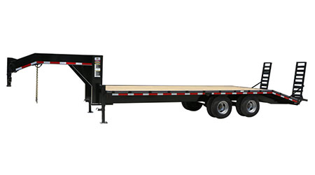 Gooseneck trailer with dove tail