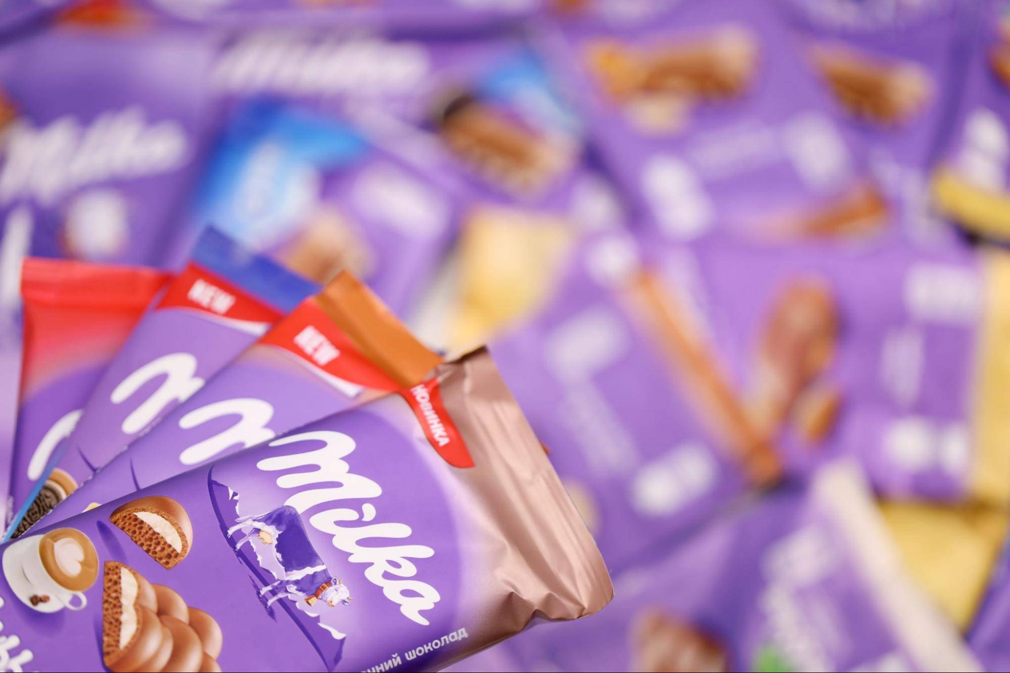 World's Best Milka Chocolate - Alpine Milk, 10 Bars