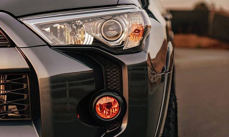 Toyota 4Runner with Amber Lamin-x fog light film covers