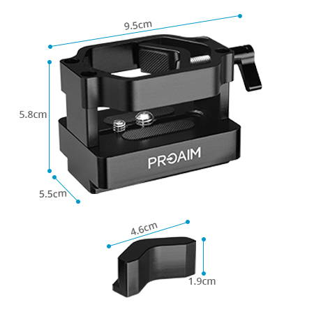Proaim Pro Quick Release Plate for Hand-Held Camera Gimbals 