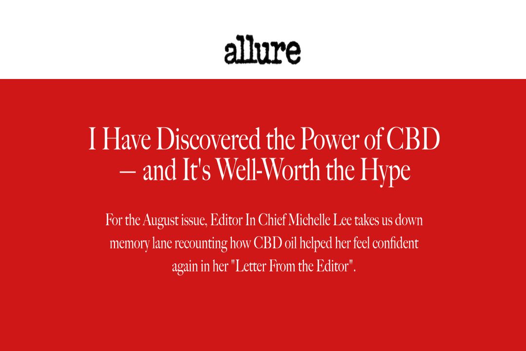 Allure Editor in Chief Michelle Lee on Green Earth Medicinals CBD oil