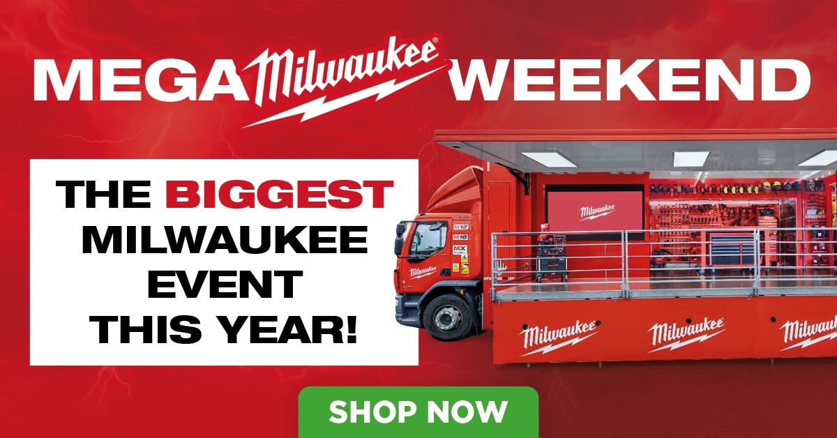 Milwaukee event advertisement with truck and promotional text.